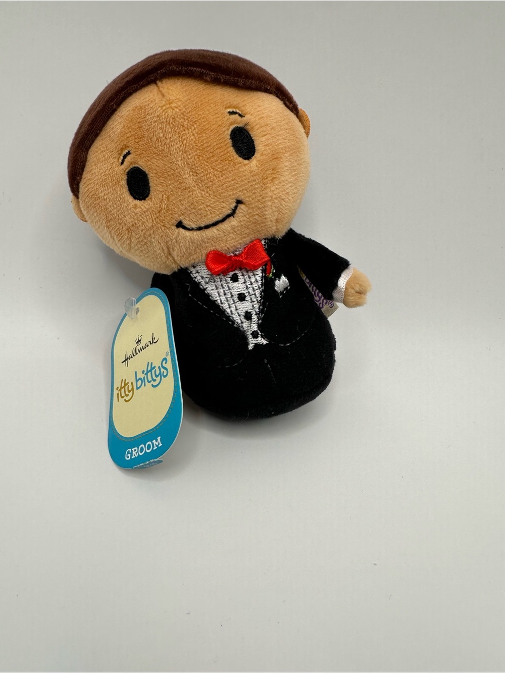 NWT Hallmark Itty Bitty Groom Plush in Black and Brown
